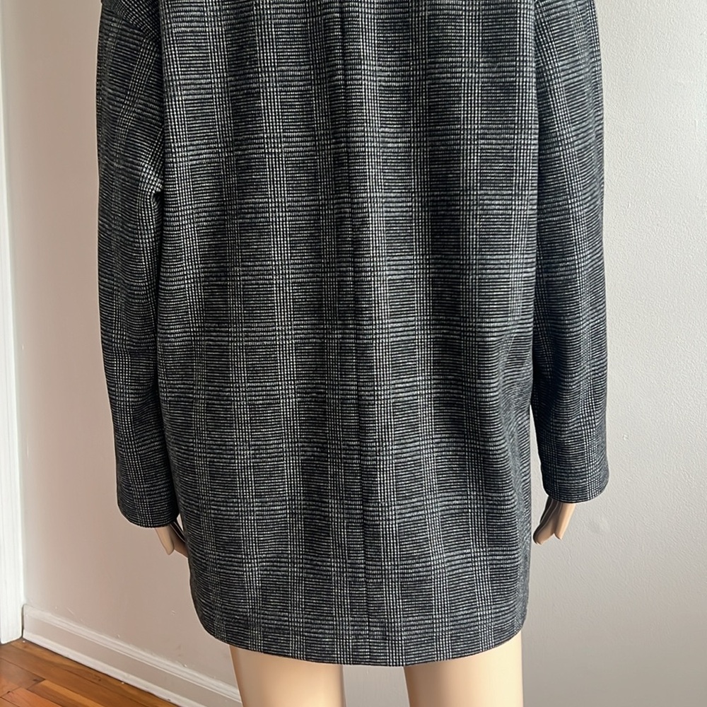 Madewell Glen Plaid Oversize Knit Blazer Size M - Picture 12 of 15